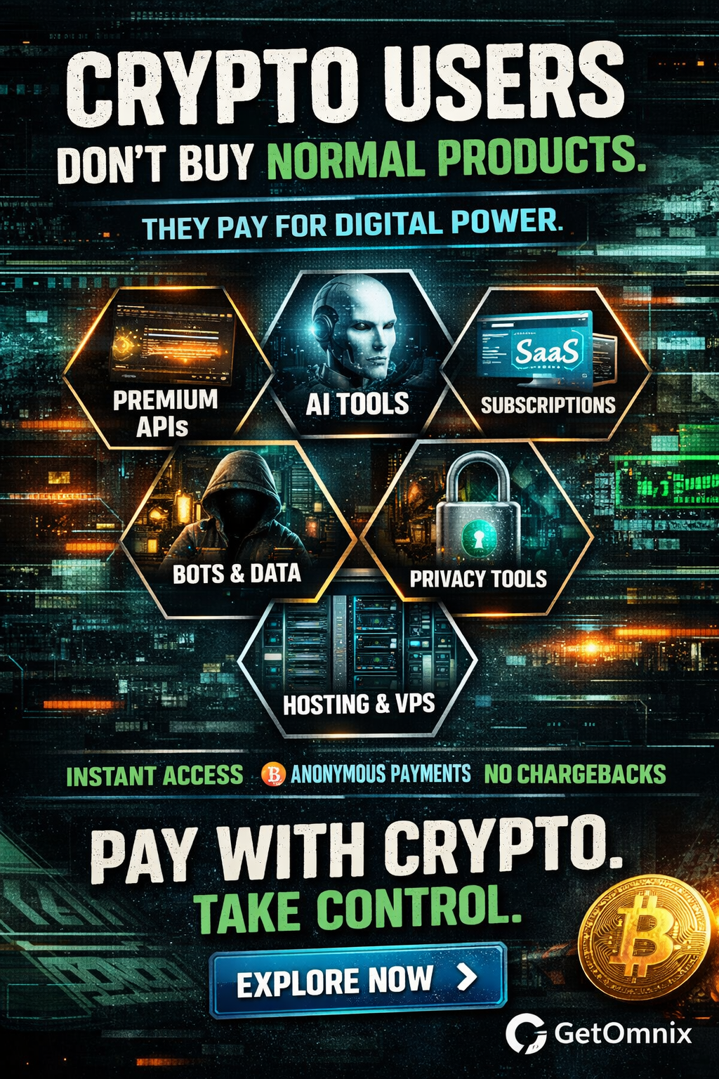 Cryptocurrency payment interface showing Bitcoin, Ethereum, and other crypto payment options with secure transaction features